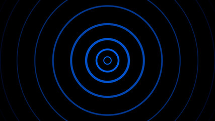 Circle Shape Illustration For Wave or Signal on Black Background