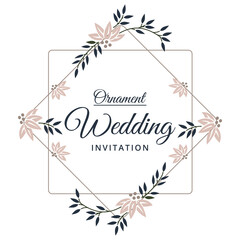 vetor design wedding invitation ornament