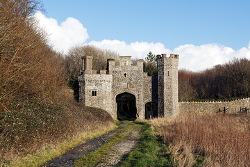 Gate house at Dunraven on the Vale of Glamorgan coastline - Wales