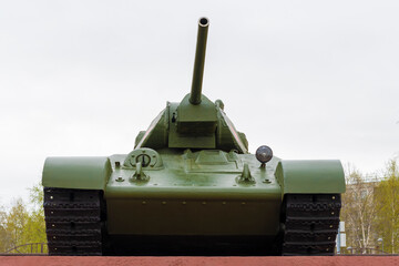 Soviet tank T-34 from WWII period.  