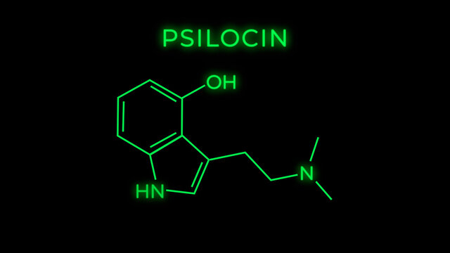 Takoid Psilocybin Molecule Wallpaper