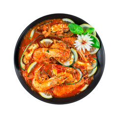 Seafood Cataplana is a special dish (wok) to prepare seafood in Portugal food dish Style