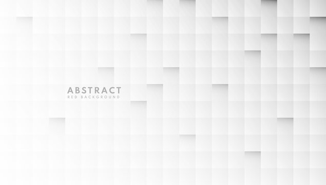 Abstract square pattern white and gray color background with copy space. Modern and minimal concept. You can use for cover, poster, web, flyer, Landing page, Print ad. Vector illustration