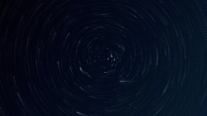 Star Trail witn Shooting Stars Seamless Loop Background