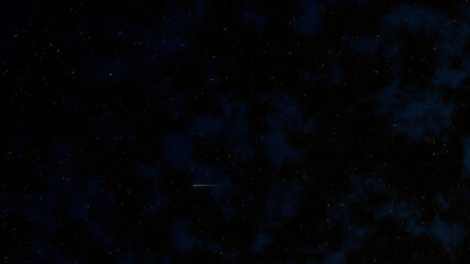 Fototapeta premium Twinkle Stars in Night Sky with Shooting Stars Background