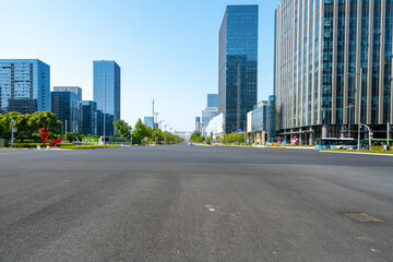 Highway and financial center office building in Ningbo, China