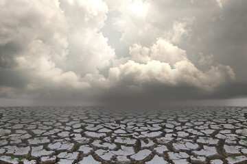 concept of global warming. Dry cracks and water shortages The concept of drought Due to inclement...