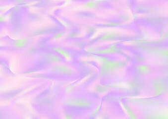 Holograph Trendy Banner. Fluorescent Holographic Liquid Girlie