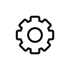 Setting icon vector. Gear sign