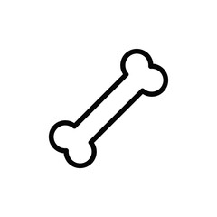 Bone icon vector. Bone sign