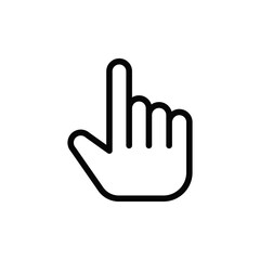 Fototapeta premium Hand icon vector. Finger sign