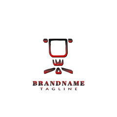 camping cooking logo design cartoon icon vector illustration