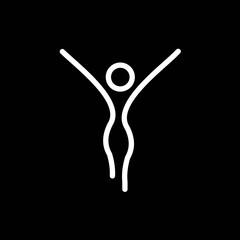 Girl body logo, Body logo design vector illustration, Stock illustration of female design template vector image