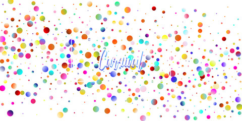 Carnival Confetti Explosion Vector Background. Birthday, New Year, Christmas Party Confetti Rain