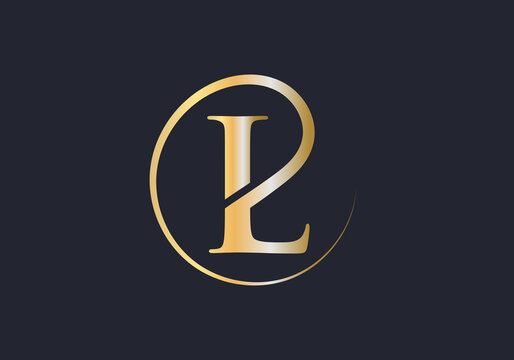 Modern luxurious letter L golden logo. L logotype for luxury branding. Initial L letter business logo design vector