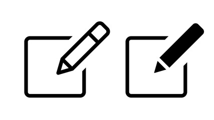 Sign up icon. Pencil, edit. Vector illustration.
