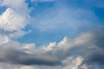 Fototapeta na wymiar Blue sunny sky with clouds