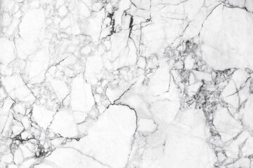 Naklejka premium White marble patterned background for design.