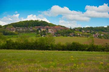 Landschaft um Alésia im Burgund in Frankreich