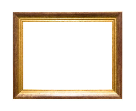 classic wooden picture frame cutout