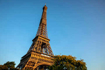 Paris, France. The Eiffel tower.