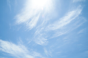 blue sky with clouds