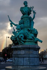 Monument to Francis Garnier by Denys Puech (1898) in Paris, France