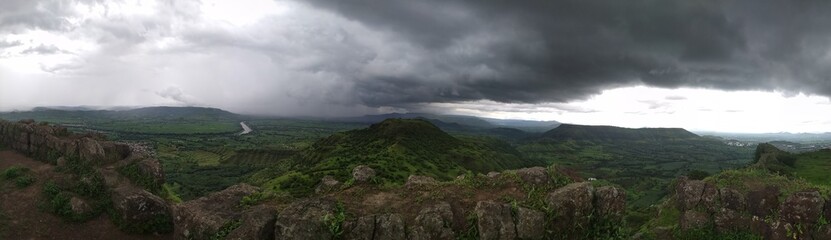  clouds over the mountains