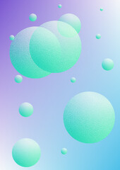 Holographic fluid with radial circles