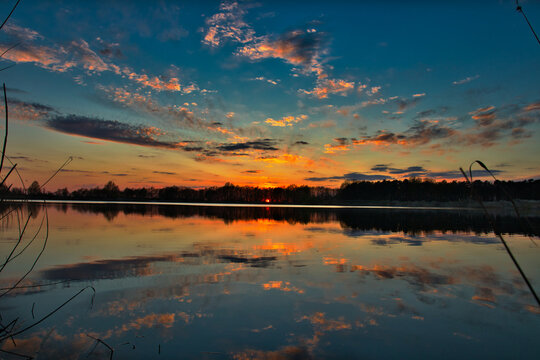 Sonnenuntergang an Tarmstedter See