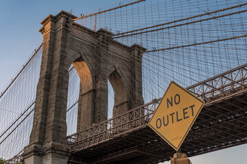 Brooklyn Bridge No Outlet Sign