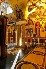 Fototapeta na wymiar Resurrection orthodox cathedral, Podgorica, Montenegro
