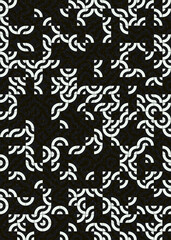 Fototapeta premium Abstract Geometric Pattern generative computational art illustration