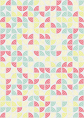 Abstract Geometric Pattern generative computational art illustration