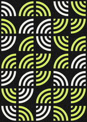 Abstract Geometric Pattern generative computational art illustration