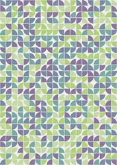 Abstract Geometric Pattern generative computational art illustration