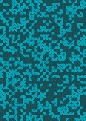 Abstract Geometric Pattern generative computational art illustration