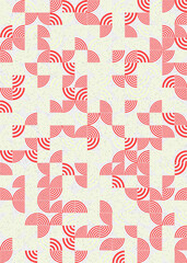 Abstract Geometric Pattern generative computational art illustration