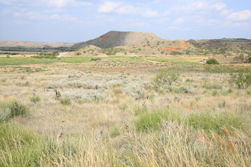 Arid landscape in western Texas, USA