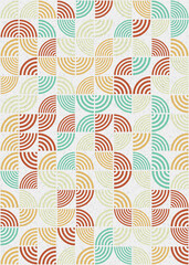 Abstract Geometric Pattern generative computational art illustration