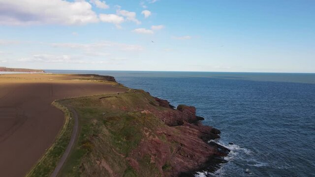 Arbroath Cliffs Angus Scotland
