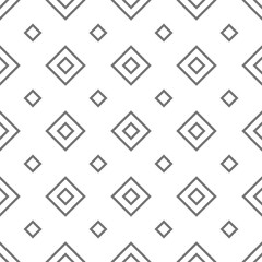Fototapeta na wymiar Seamless pattern with grey line rhombus. Ethnic symmetric background. modern pattern.