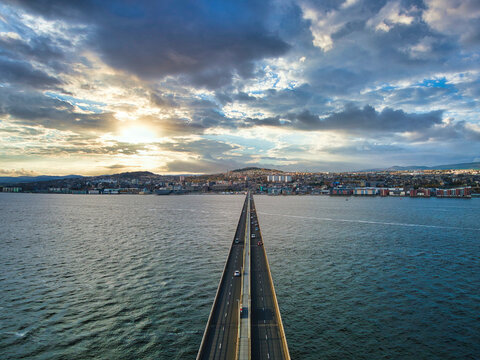 Tay Bridge view for Dundee City Scotland