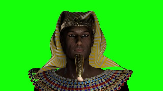ancient Egyptian Pharaoh render 3d
