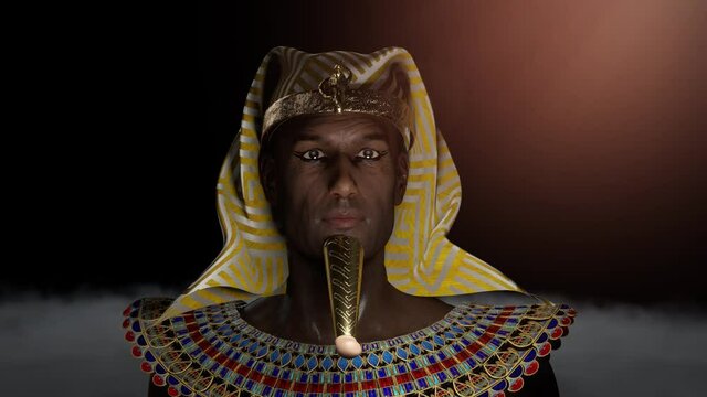 ancient Egyptian Pharaoh render 3d