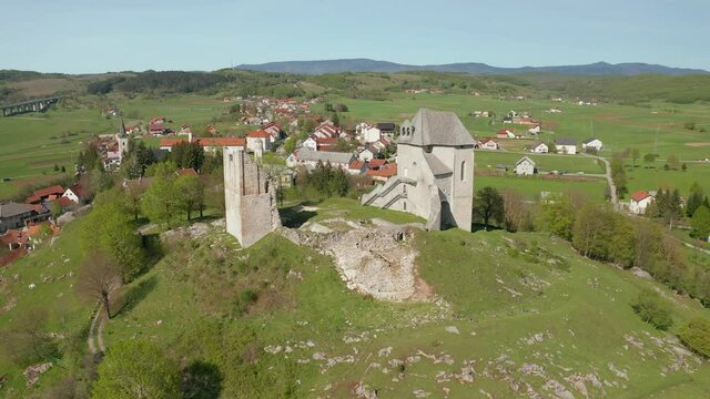 Remains of the fort Sokolac in Brinje