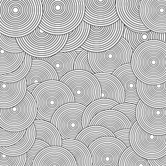 Fototapeta na wymiar abstract geometric background with circular patterns. Line art. Vector illustration
