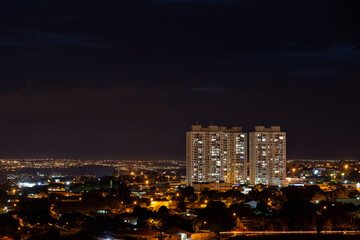 Fototapeta na wymiar Long exposure of the City at night