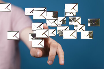 Network Communications with email symbol.