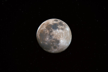 Obraz na płótnie Canvas color moon in the night